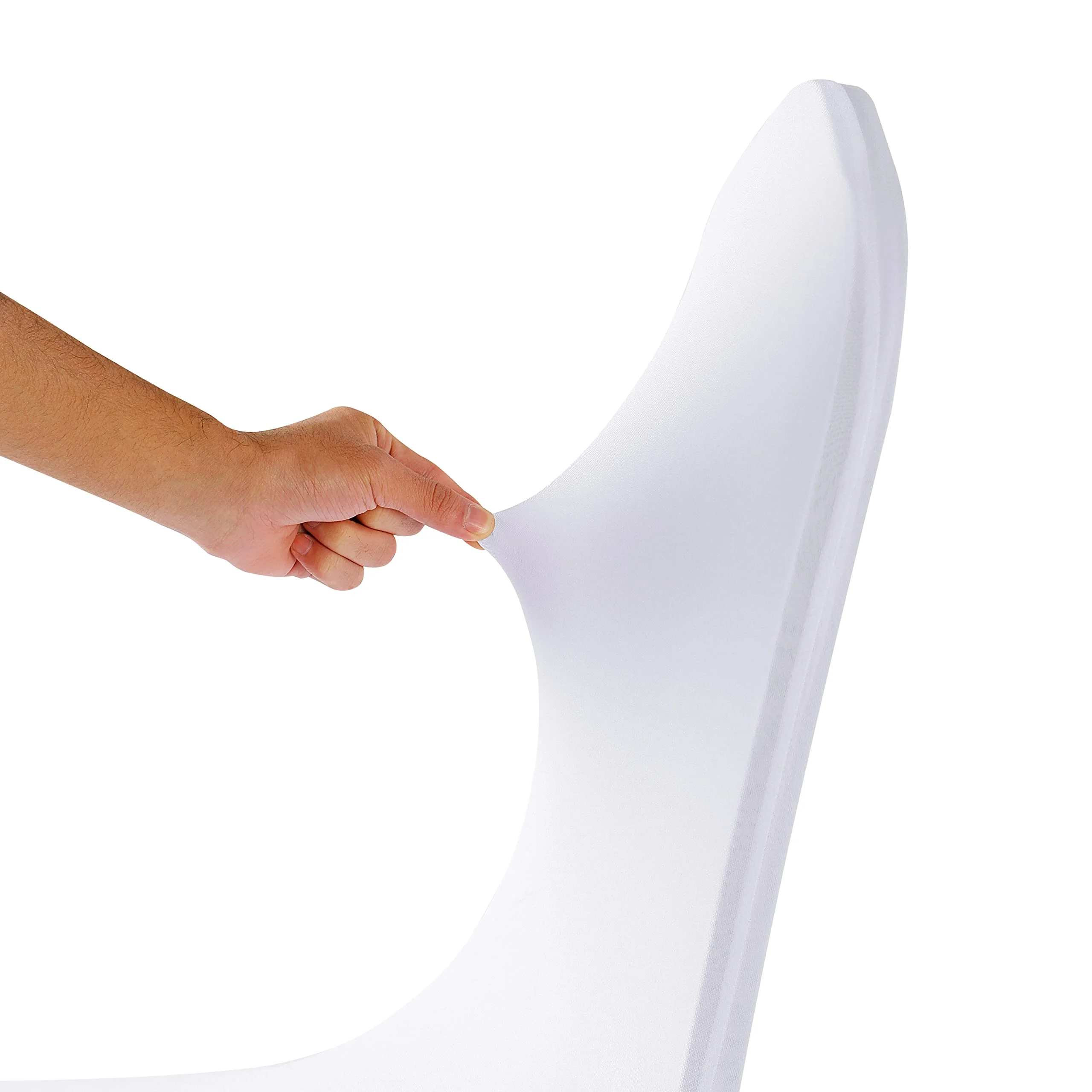 Black Stretch Polyester Wedding Banquet Party Black Chair Slipcovers Protector Chair Cover