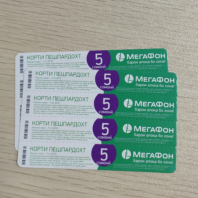 
safaricom scratch card top up card printing prepaid scratch card 