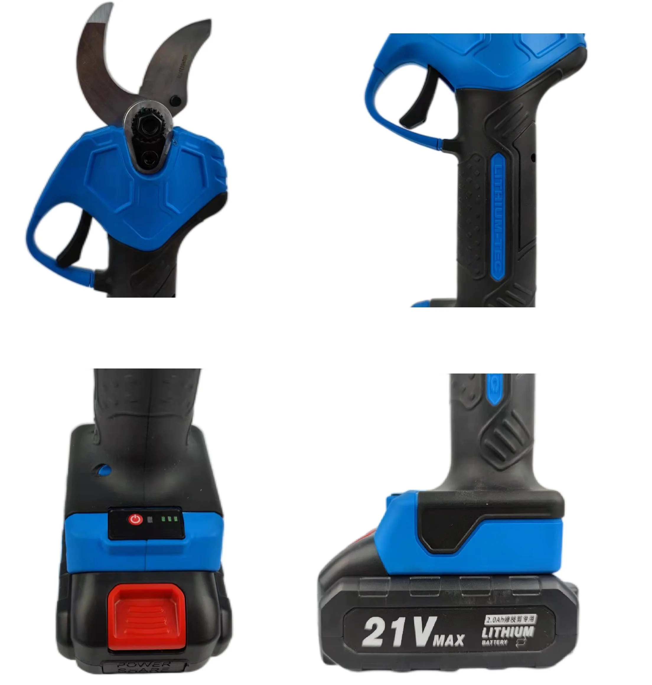 40mm Cordless  Progressive Battery Powered Shears Pruning Professional Electric Pruner Vineyard Electric Scissors pruner