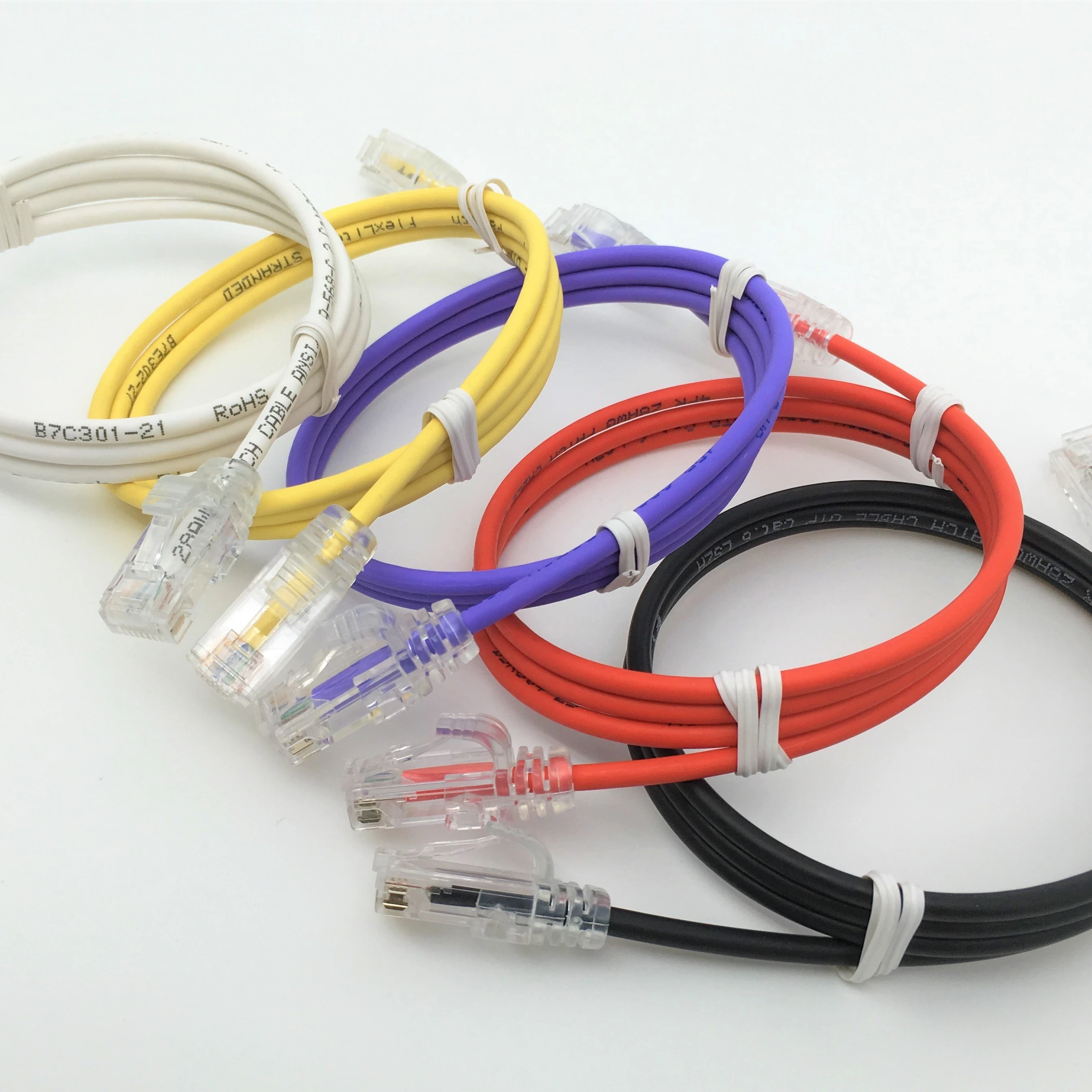 Linoya UTP Cat5e Cat6 Cat6A Patch Cord RJ45 24AWG 26AWG Bare Copper PVC LSZH 1M 2M 3M 5M 10M Patchlead