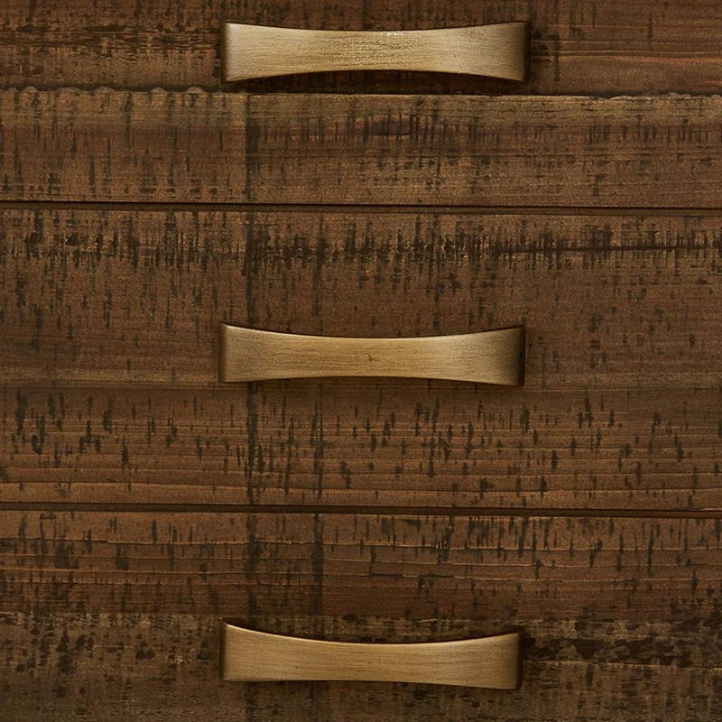 Старинная мебель MRS wood в винтажном стиле из дерева пихты, классические деревянные металлические буфетные шкафы