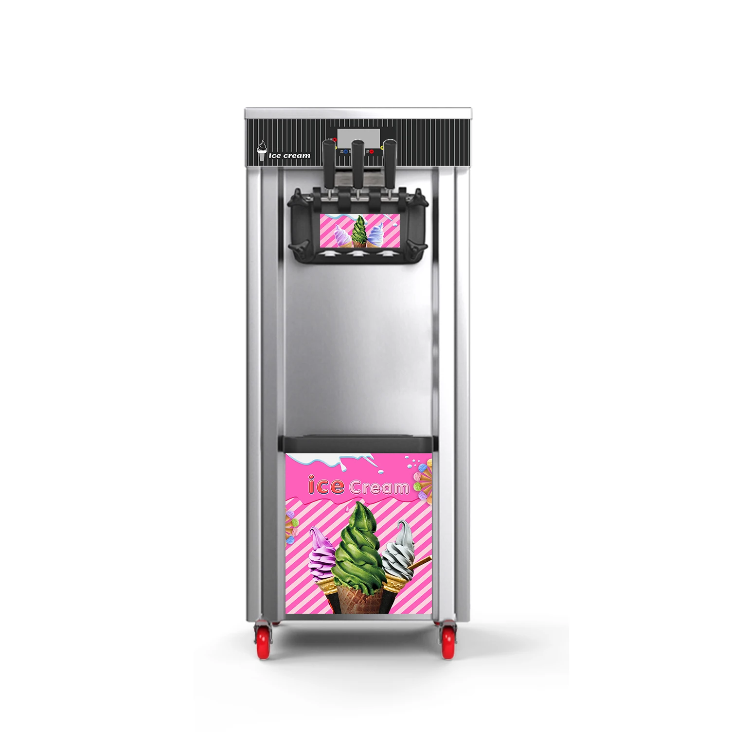 Commercial Twin twist flavor softy ice cream maker making machine