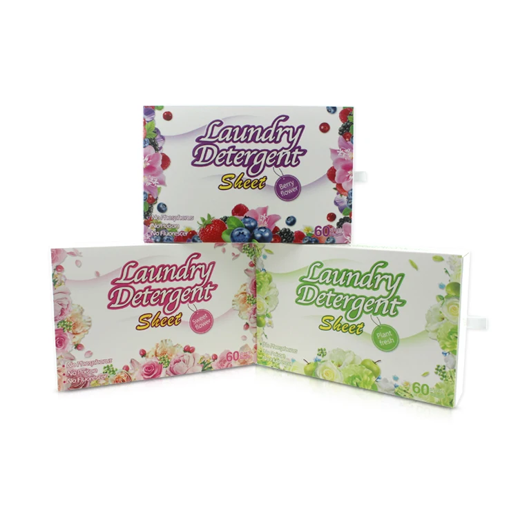 Eco Friendly Soap Washing Fragrance Or Fragrance Free  Laundry Detergent Sheet
