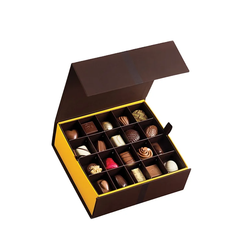 Custom Fancy Cardboard Chocolate macaron box Packaging Magnetic Closure Box