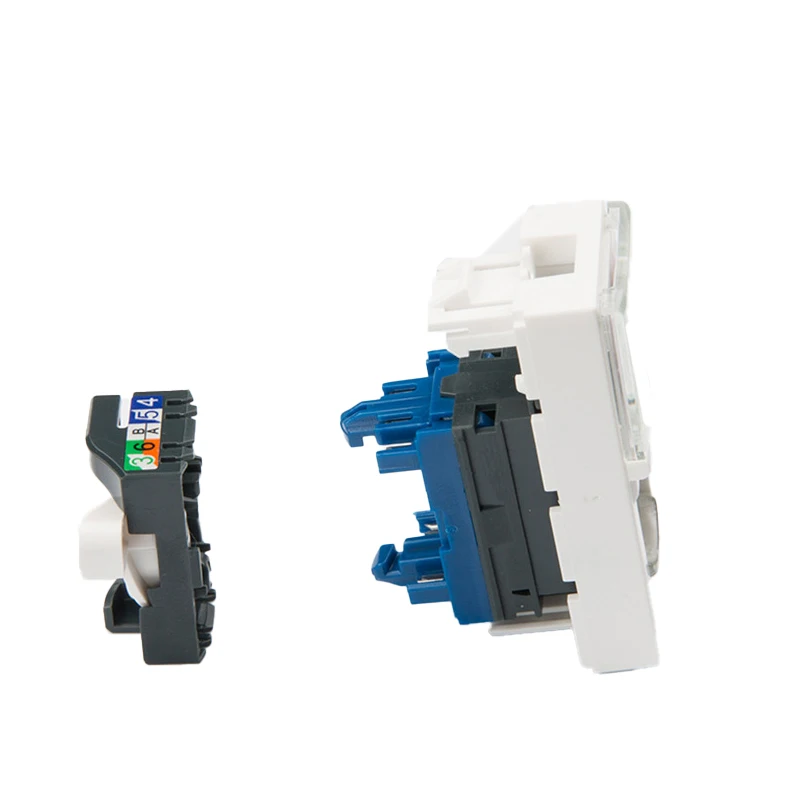 Горячая распродажа, акция, 45*45 мм, Legrand style RJ45 CAT6A UTP, французский тип Keystone Jack