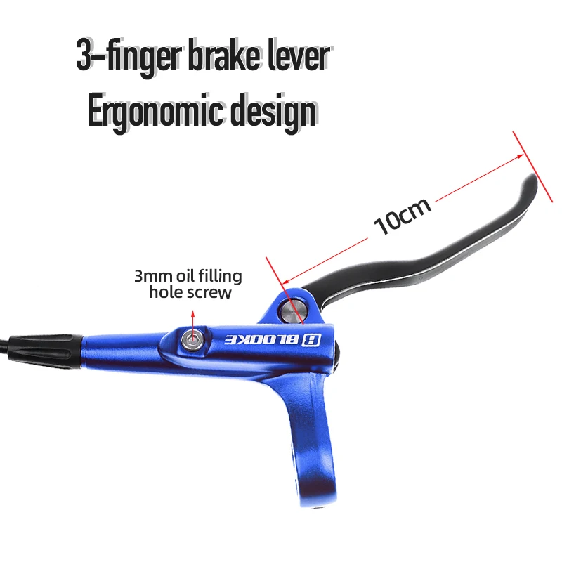 BLOOKE New Product Wholesale Color Bicycle Hydraulic Disc Brake MTB Bike Brake ZOOM The Same Bicycle Brake Set