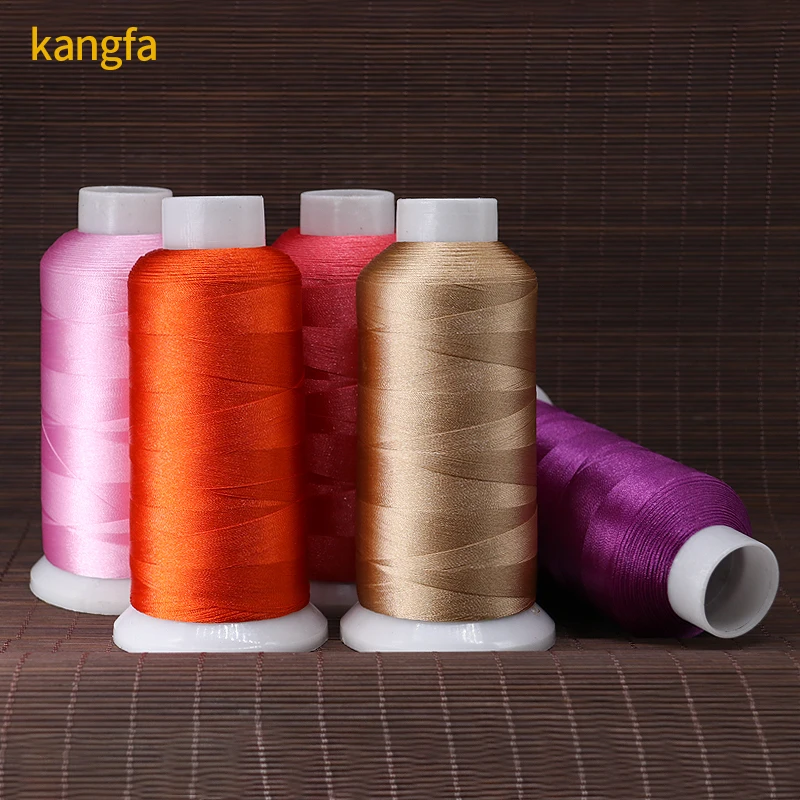 Factory supply less MOQ 120d/ 2 embroidery thread for machine