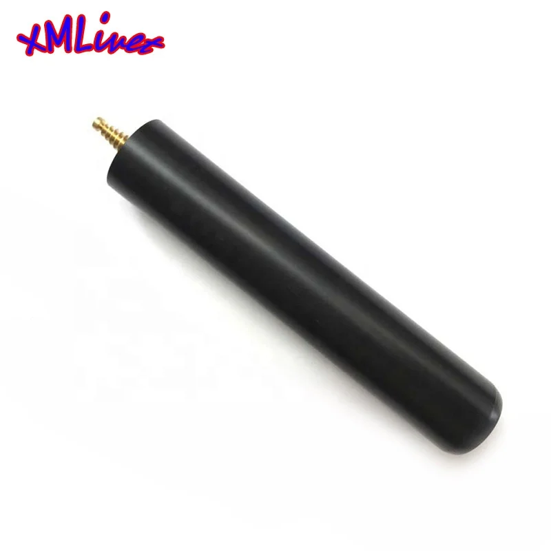 xmlivet very cheap 15cm/6 inch Black Plastic Snooker cue extensions for Omin screw joint for snooker cues China