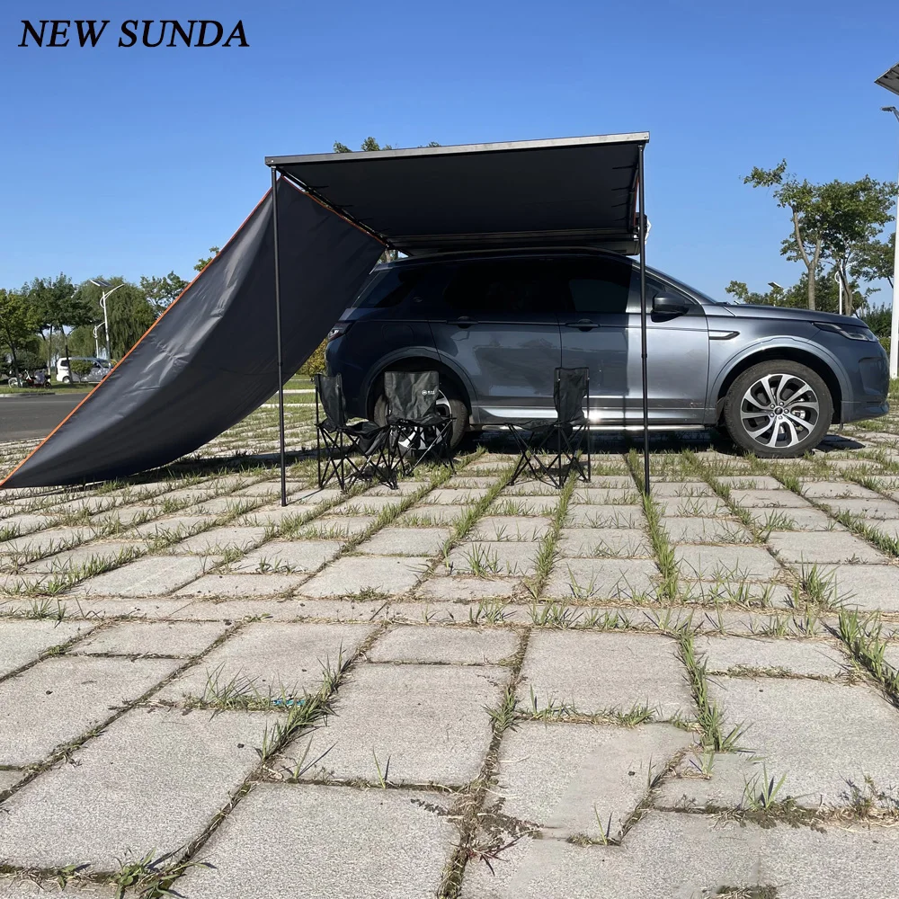 Outdoor Wholesales Price Tarpaulin Aluminum Retractable Roof Top Tent Car Side Awning for Camping