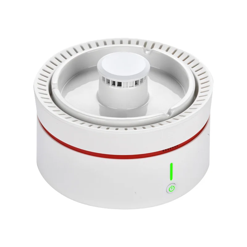 Smart Automatic detect to running and stop smokeless active carbon filter and negative ion for air purifier ashtray