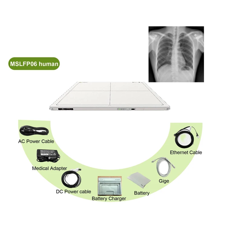 Factory Price Mars 17*17 X-ray Wireless Flat Panel Detector DR for Human and Animal