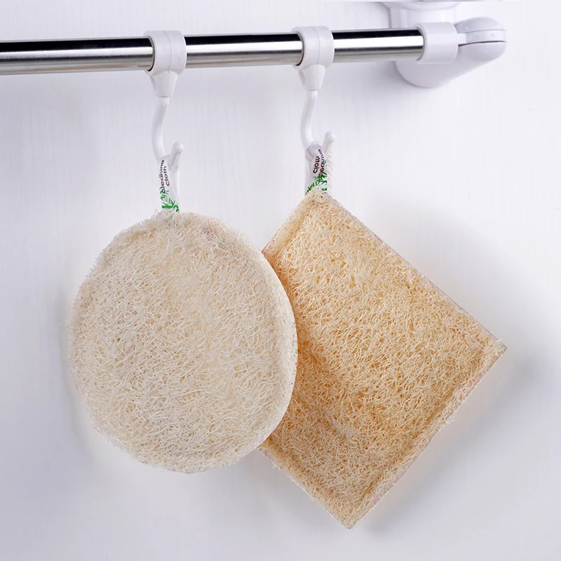 Оптовая продажа губка для мытья посуды натуральная чистая loofa lofa 100%