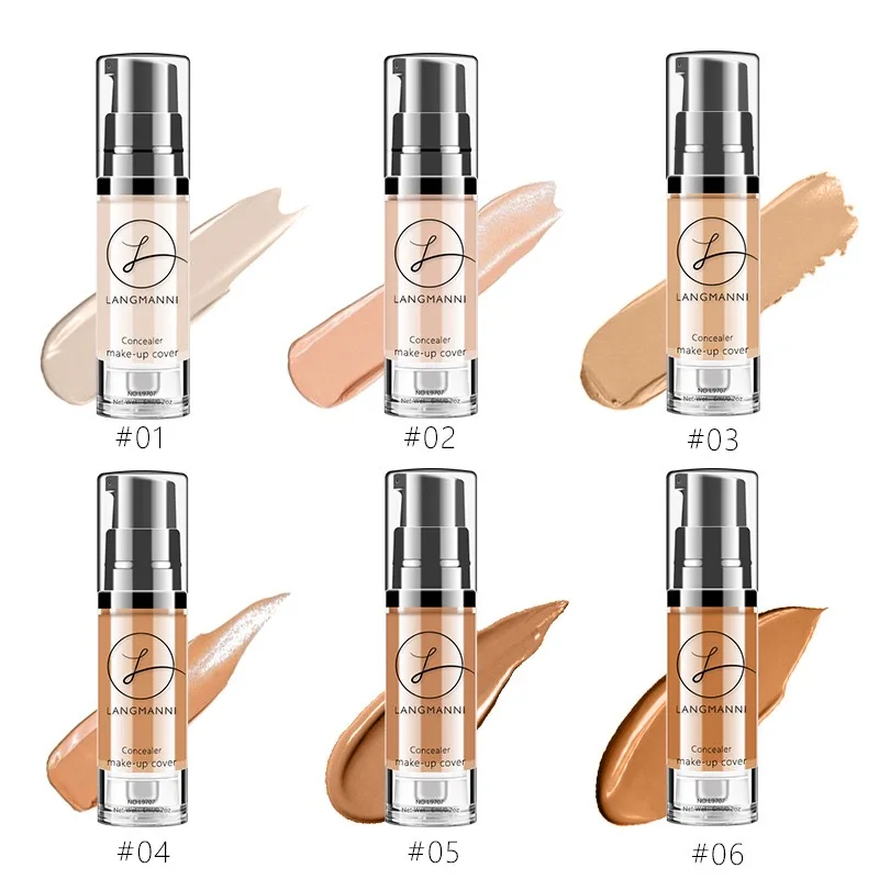 Wholesale natural single cream concealer cosmetic foundation cream private label single color concealer 6 ml
