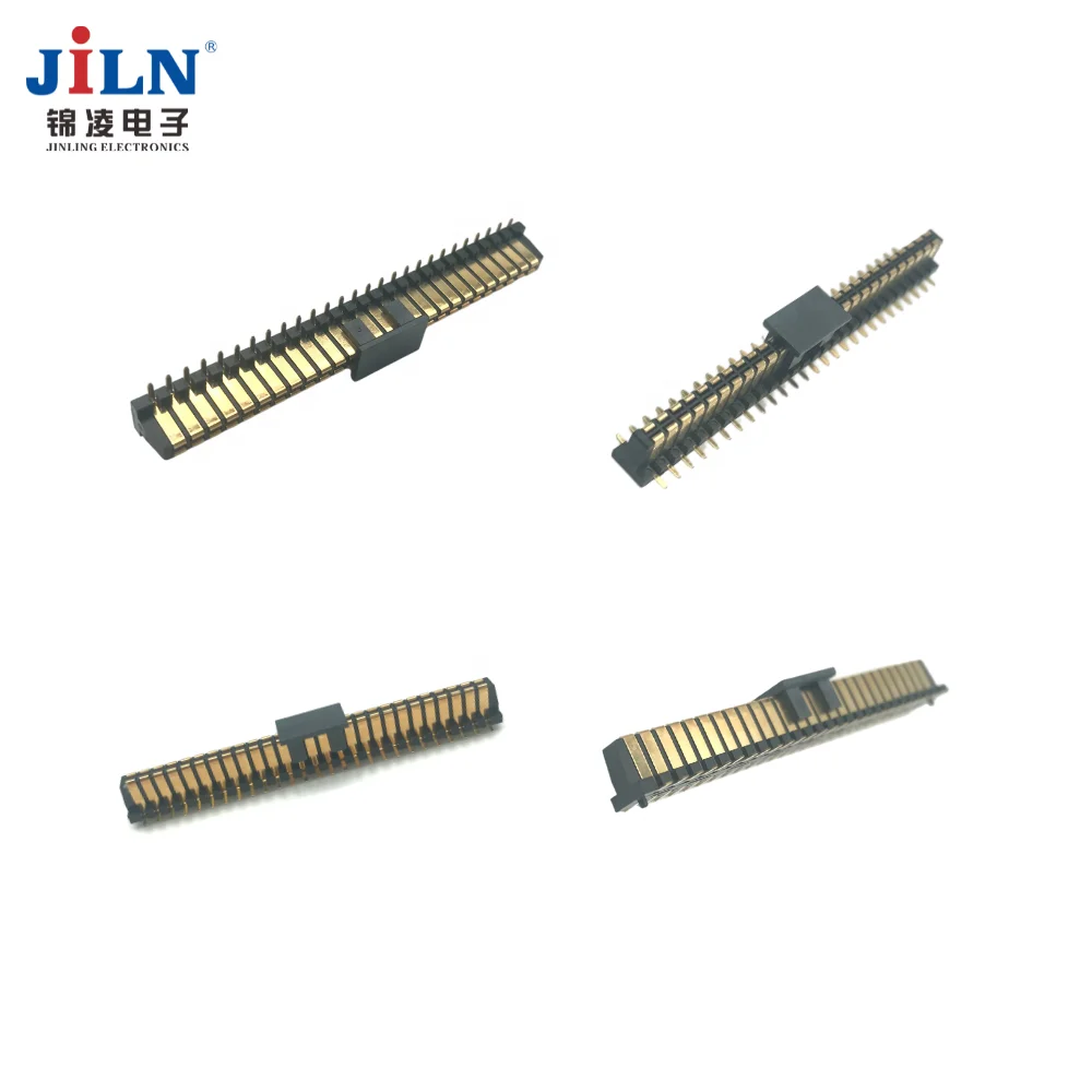 double row slot 2 row 20 pin electronic Card Edge gold finger Connector on PCB Connector