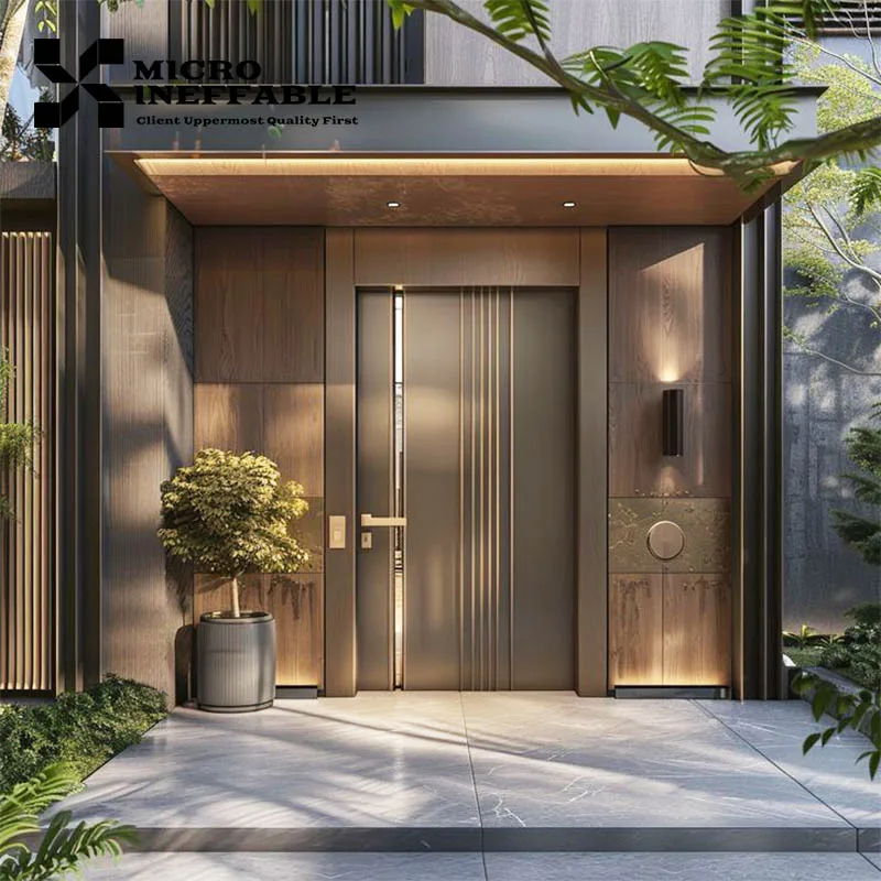 Excellence Quality Customized Design Main Exterior Front Security Door Aluminum Door Stainless Steel Door
