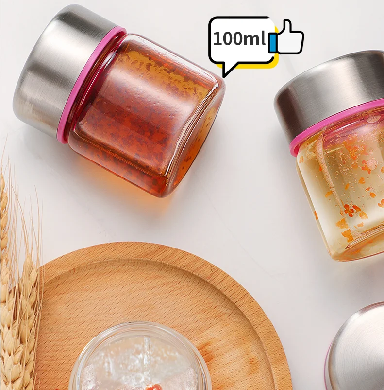 Технология портативная Высокая боросиликатная стеклянная бутылка для хранения еды Птичье гнездо