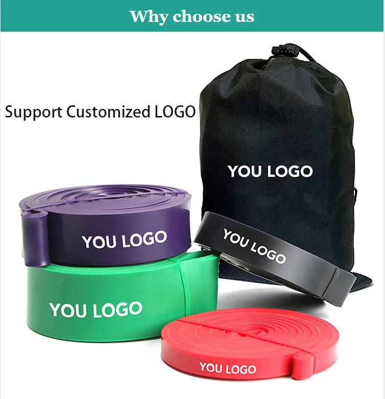 Resistance Bands Custom  Personalized Pro Non Slip Pilates Sport Exercise Bands Fitness