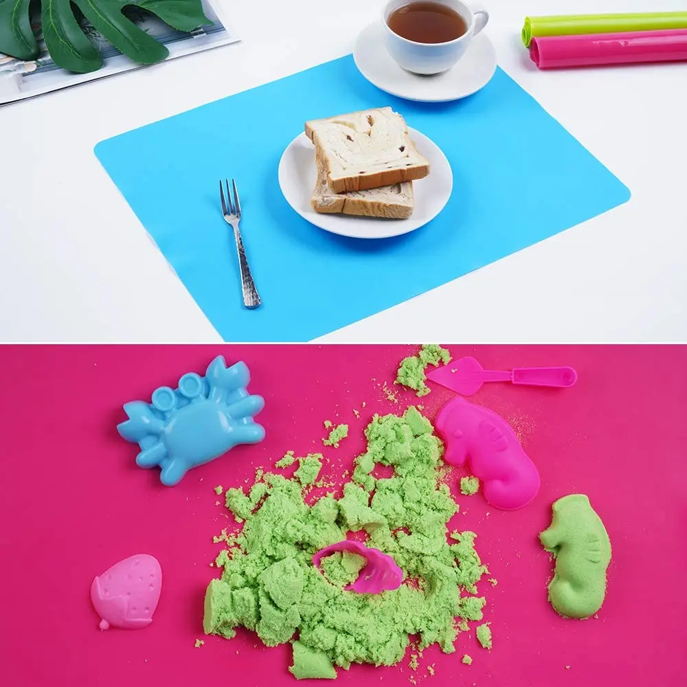 Silicone Sheet for Crafts Liquid Resin Jewelry Casting Molds Mat Silicone Placemat Silicone Drawing Mat With Customized Printing