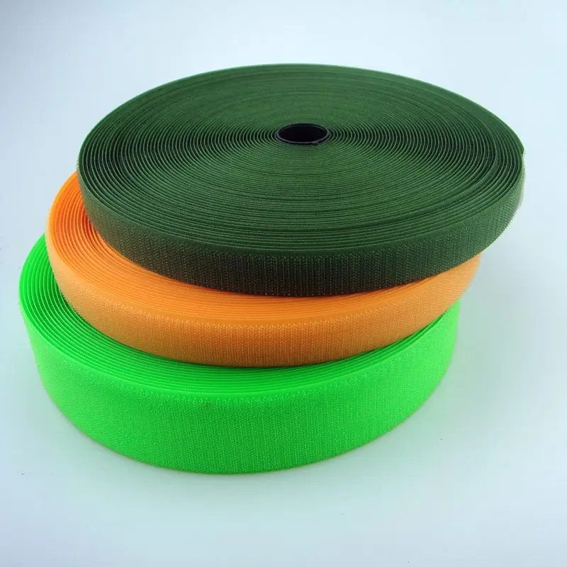 Мягкий Нейлоновый крючок и петля шириной 20 мм, несклеящиеся задние нейлоновые полоски, тканевый крючок и петля для крепления