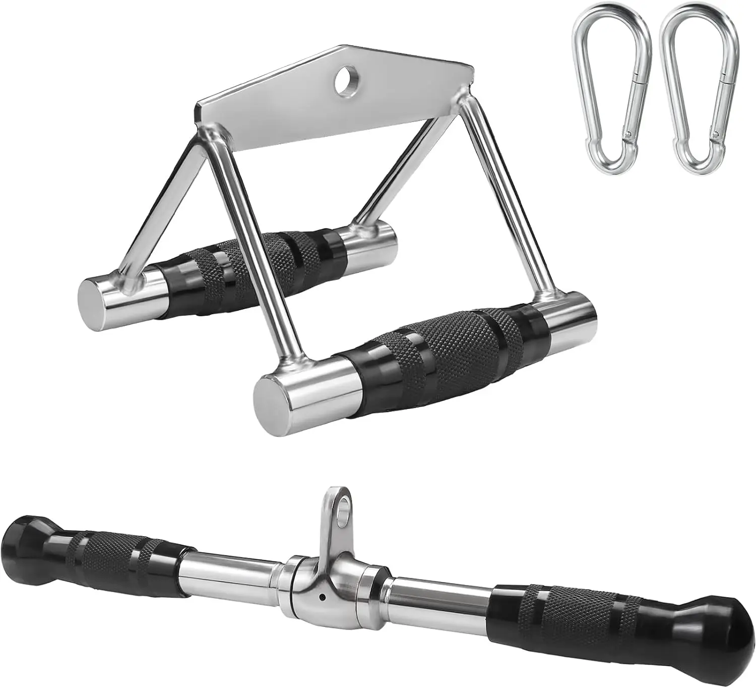 Lat Bar Cable Machine Attachment Curl Pulldown  Barbell Revolving Bar  Multi-Exerciser Cable Attachment Bar