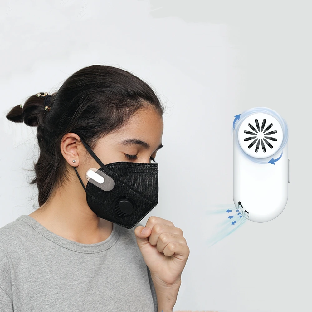 2021 hot selling  wholesale electric mini face masking fan usb rechargeable air cooling  face air fan