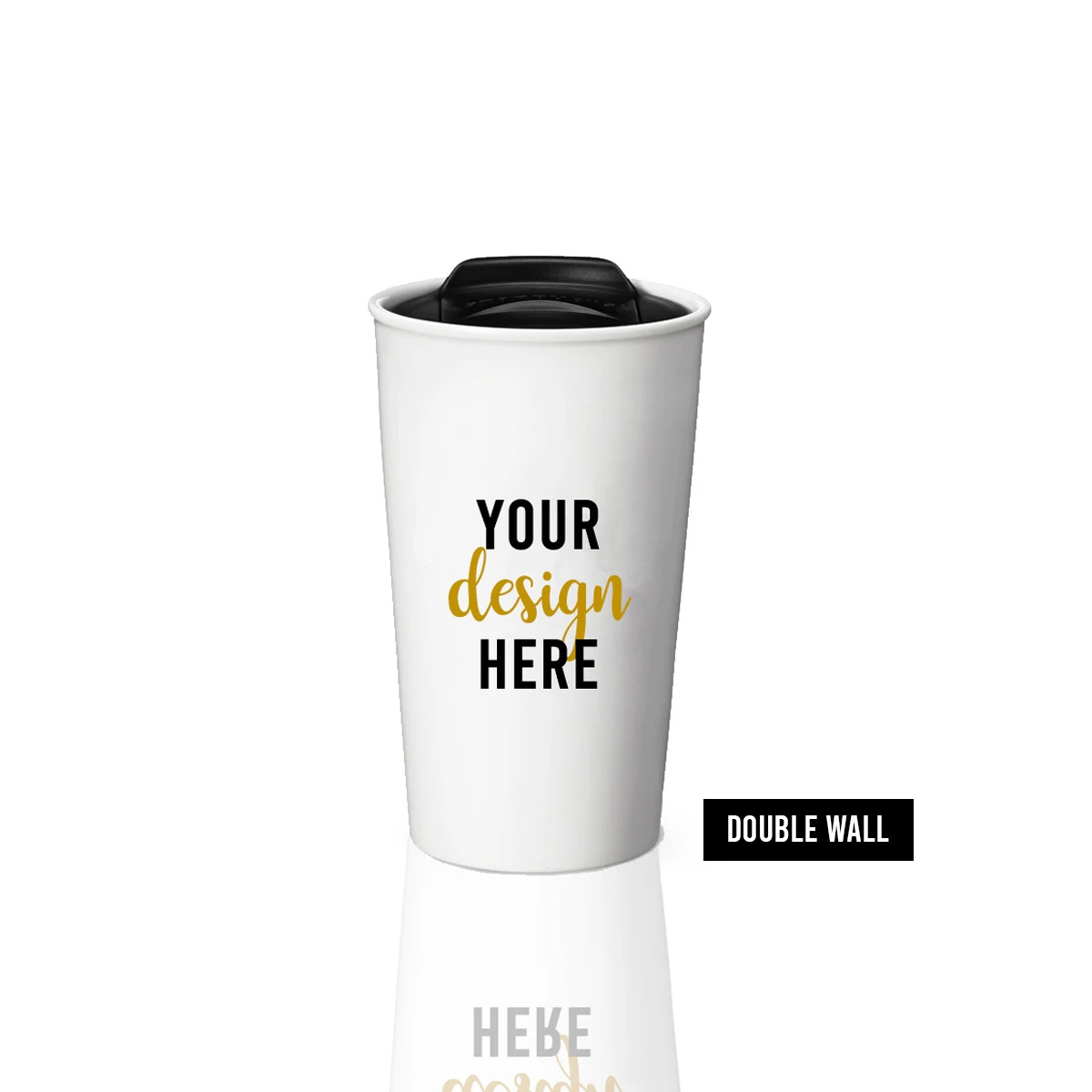 Silicon Plastic lid ceramic travel mug thermal double wall ceramic coffee mug