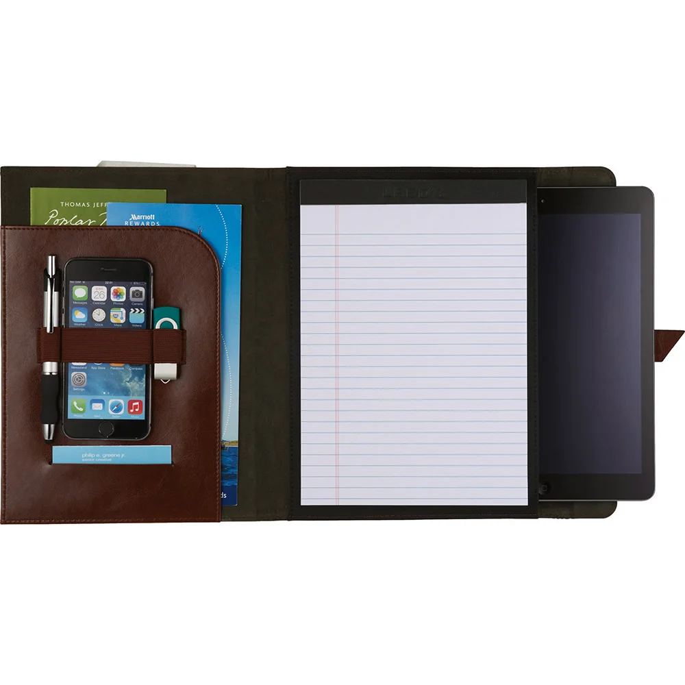 Padfolio/Portfolio Binder, Mini Padfolio Portfolio Binder 5 x 8 Legal Writing Pad, A5 Document Organizer Folder
