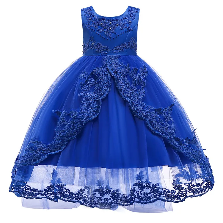kids ball gowns embroidery lace flower girls party dresses top grade wedding 2019 latest dresses for kids