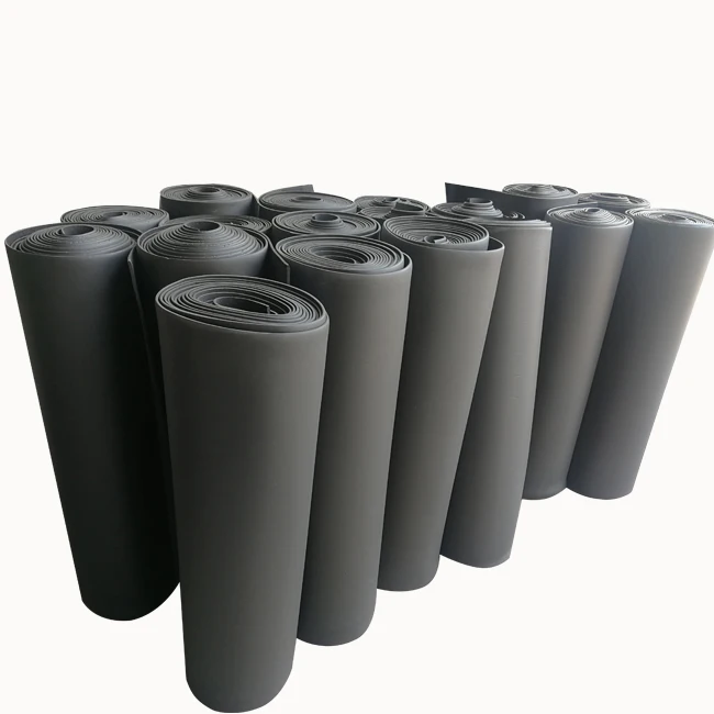 Heat release coefficient rubber sponge foam sheet for HVAC application heat insulation, waterproof