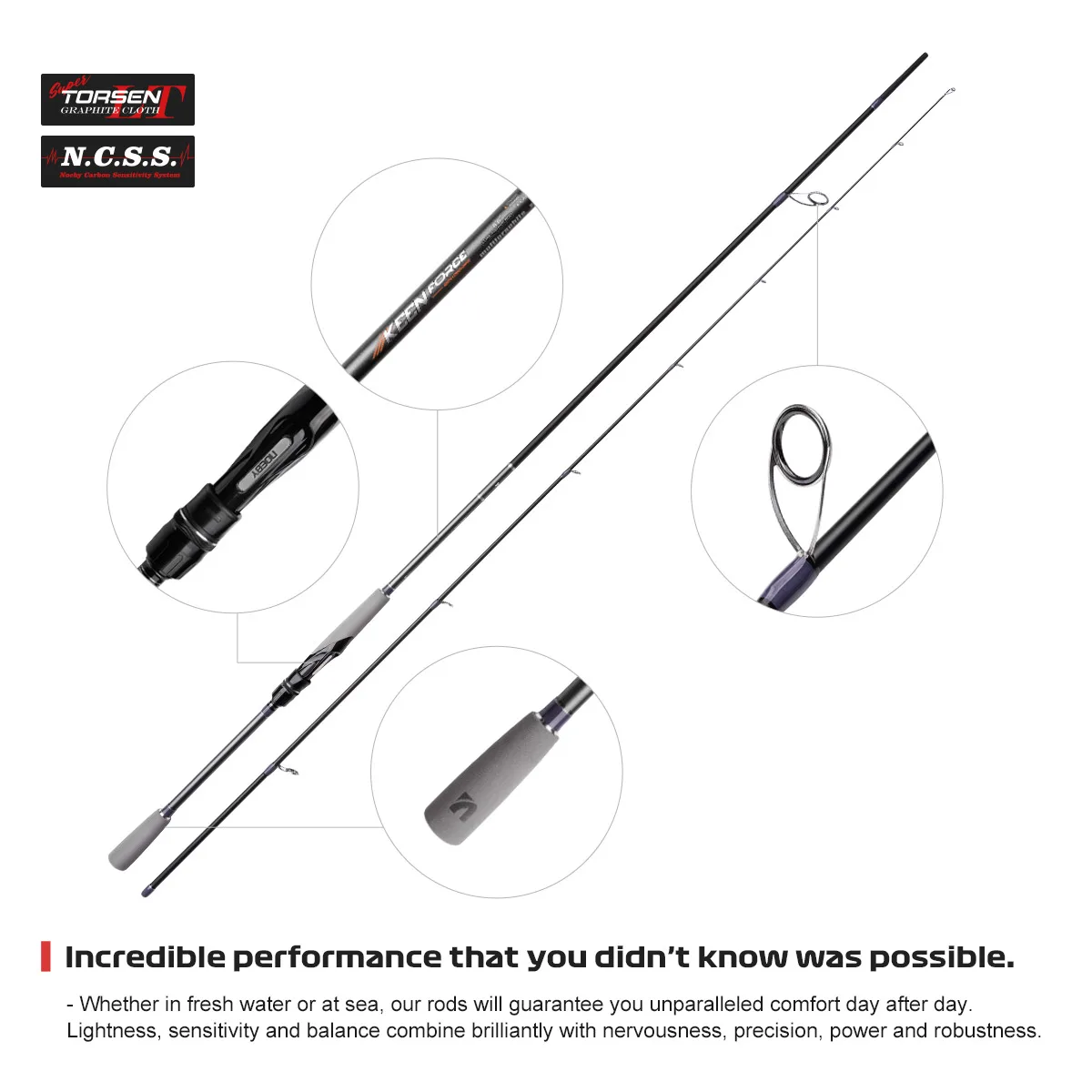 multi purpose light predator full carbon beginner angler trout rockfish  flounder sea bream NOEBY rod