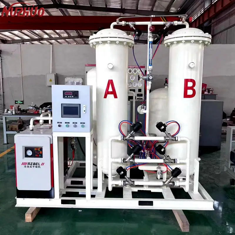 NUZHUO Industrial Oxygene Production Plant Oxigen Generator Pure Oxygen Machine 50m3/h PSA Unit
