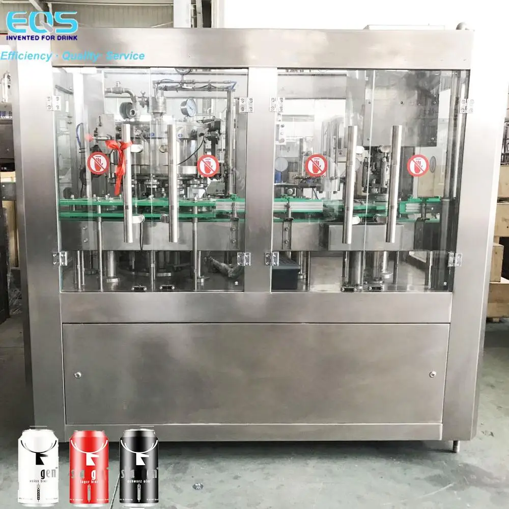
Automatic Can Soda Drink Filling Production Line Carbonated Energy Drink Canning Machine 