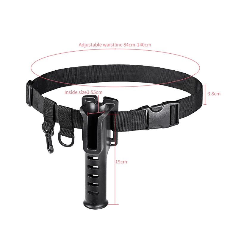 Wholesale Other Fishing Tackles Tools Adjustable Length Spinning/Casting Rod Fishing Belt with Rod Holder