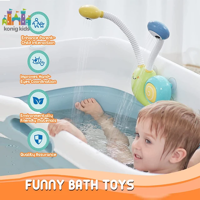 Лидер продаж на Amazon игрушка для ванной Konig игрушка-животное милая электрического душа спринклер водная летние детские