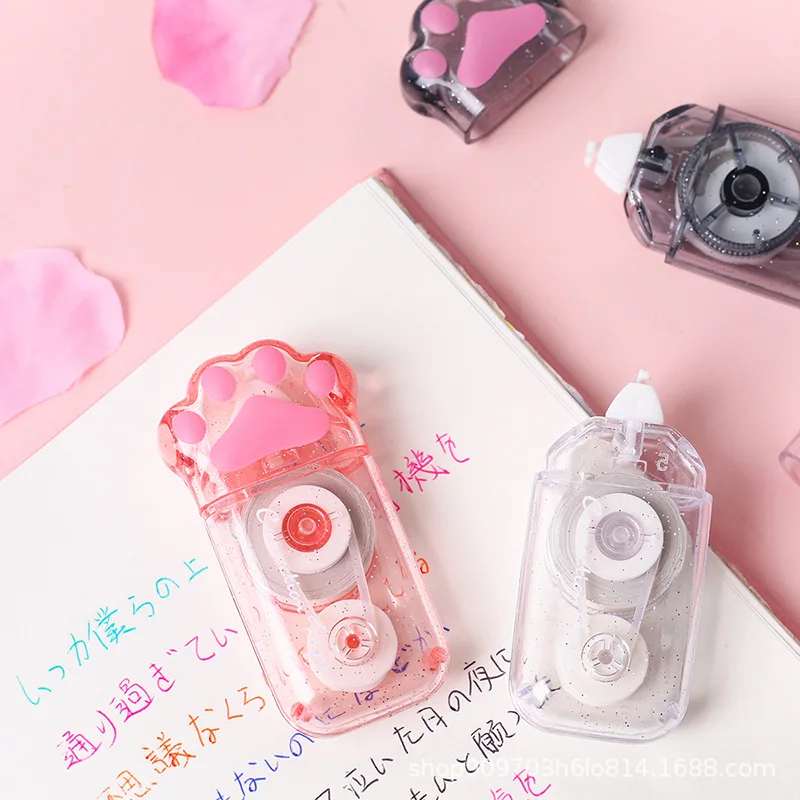 Cute Decorative Correction tape Cat Claw Student Use Mini Girl Heart Correction Band stationery