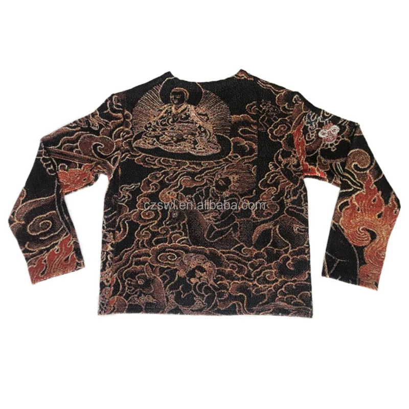 2021 High quality tapestry and price woven jacquard blanket  for sweater