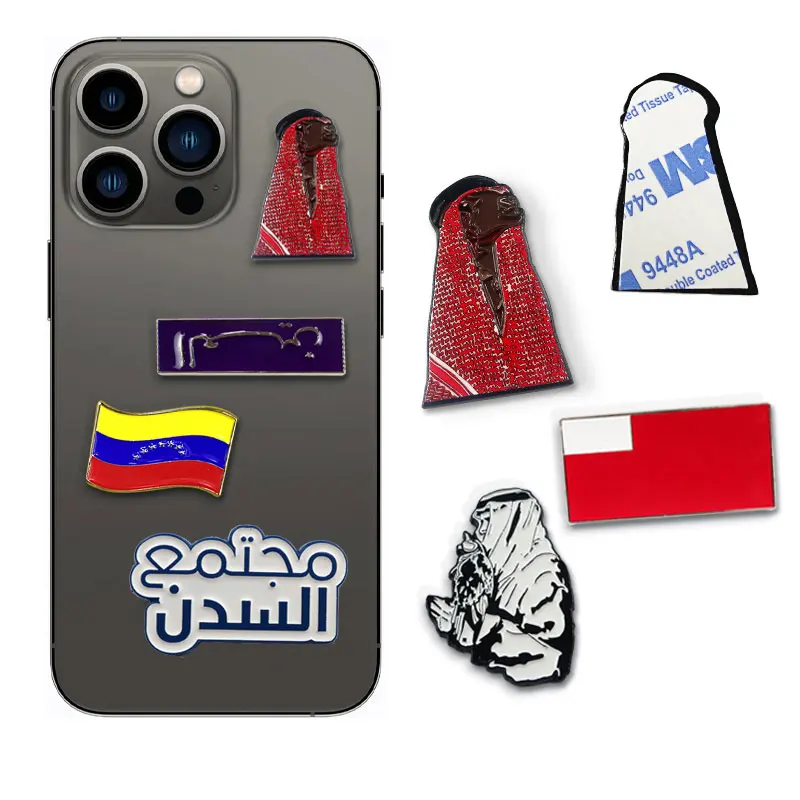 Заводская металлическая поделка мягкий эмалированный флаг ОАЭ Саудовская Аравия магнит на лацкан булавка заказ с наклейкой для чехла телефона