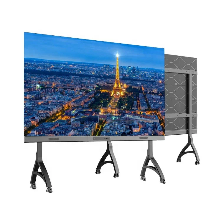 Remote Meeting Video Conference Screen Wall Mounted Commercial Led TV Display GC TECH HD Indoor Smart Android System Wif 4G 5G