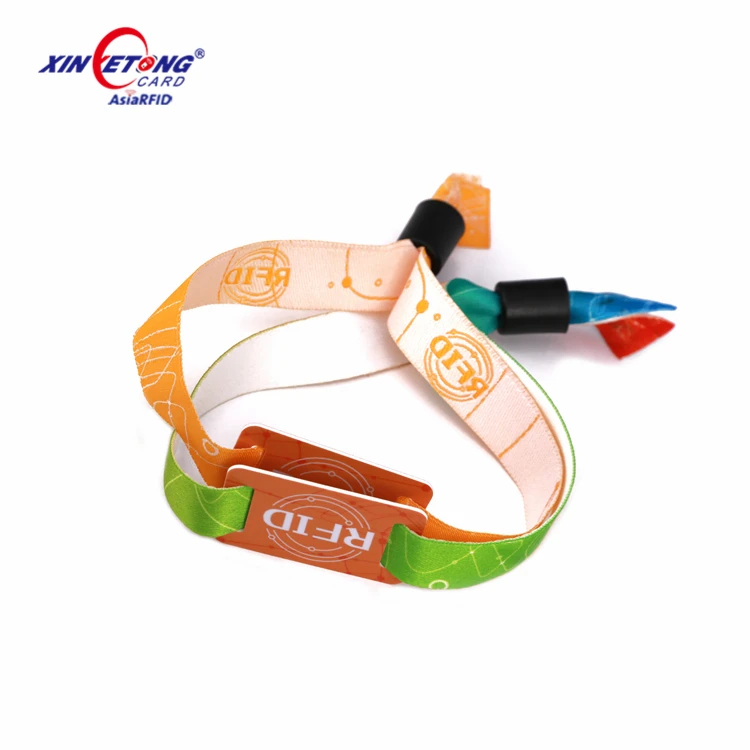 ISO 14443A NFC Wristbands 13.56MHz Ultralight EV1 Fabric RFID Bracelets for Payment