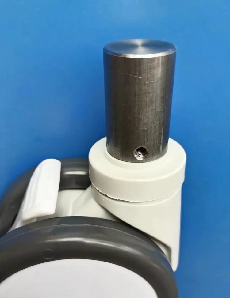 Nursing bed operating table accessories Silent wheel 5 inch caster insert rod double universal wheel Medical bed 125mm wheels
