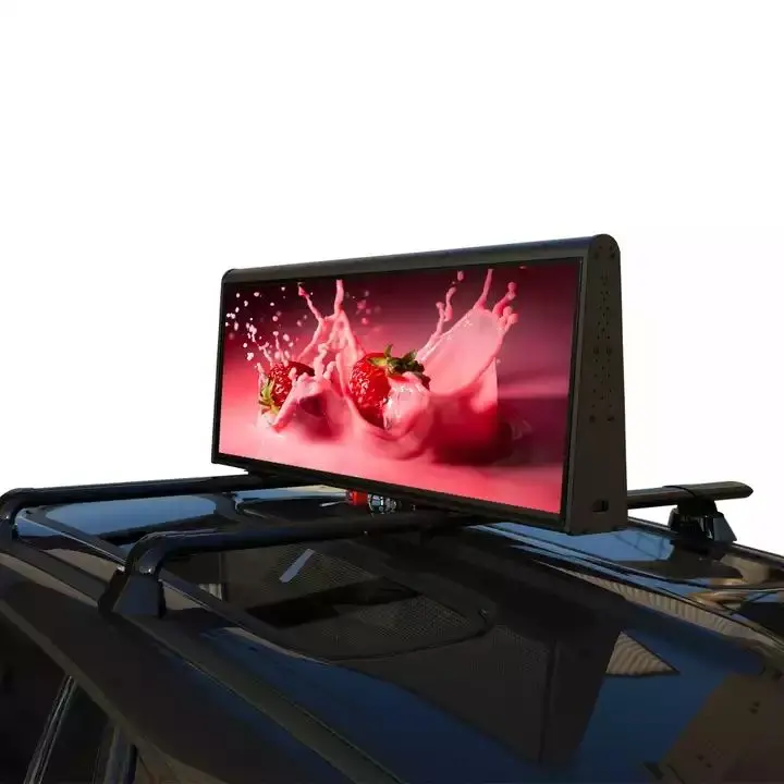 High Resolution Taxi Roof Top LED Digital Display Screen P2.5 P4 P5mm Car Led Display for Advertising