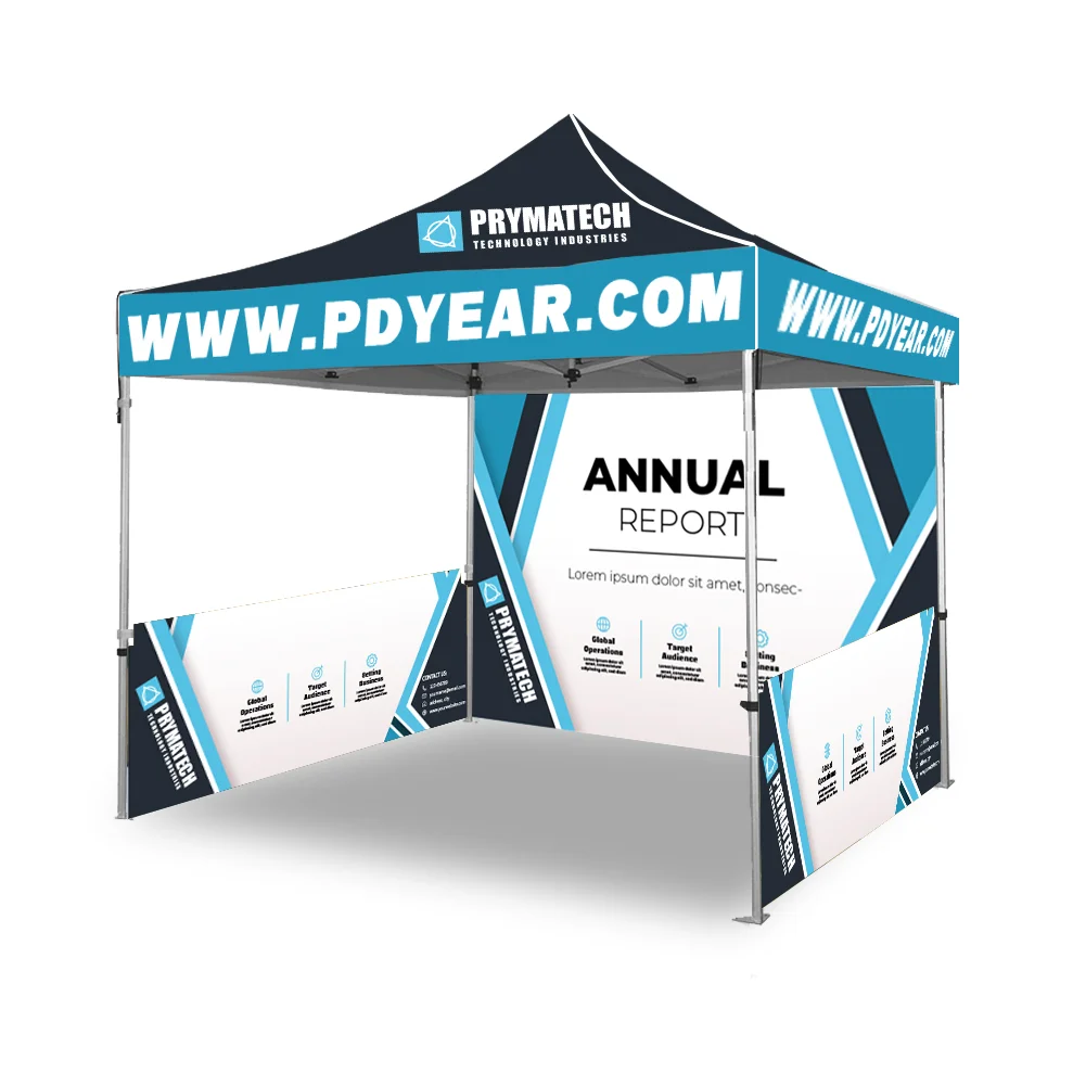Outdoor 10x10ft 3x3m Waterproof Custom Printing Aluminum Folding Gazebo Pop Up Canopy Tent for Trade Show Event