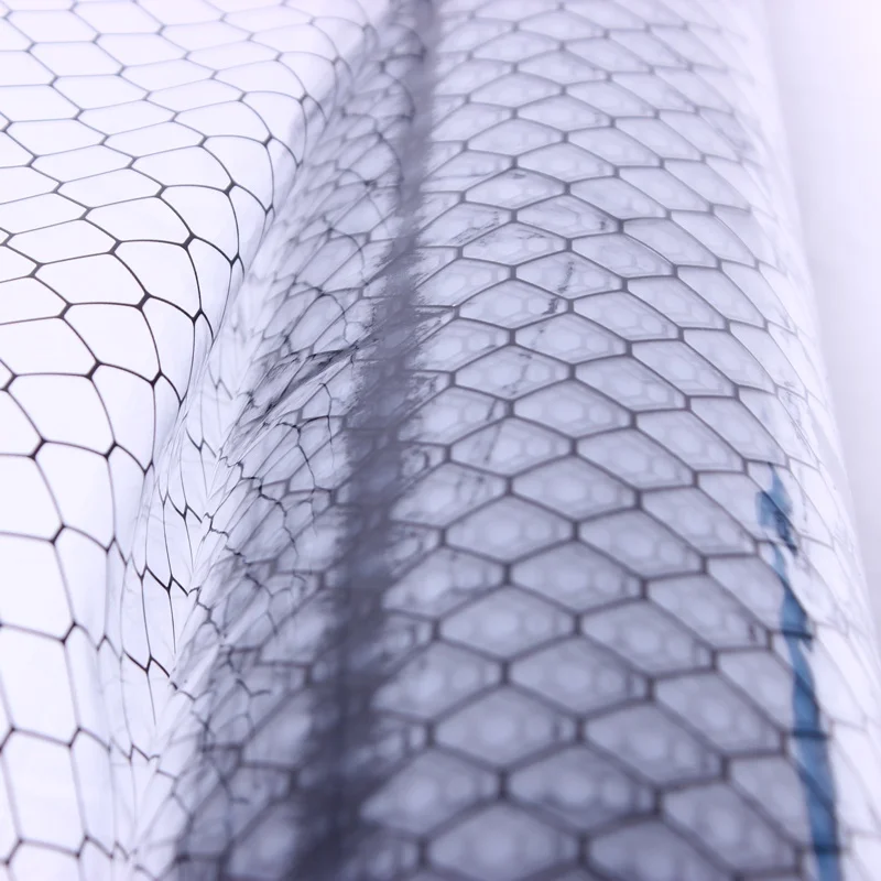 Various Size Conductive Cleanroom ESD Transparent PVC Grid Curtain Rolls/Antistatic ESD Door Curtain For Electronic Factory