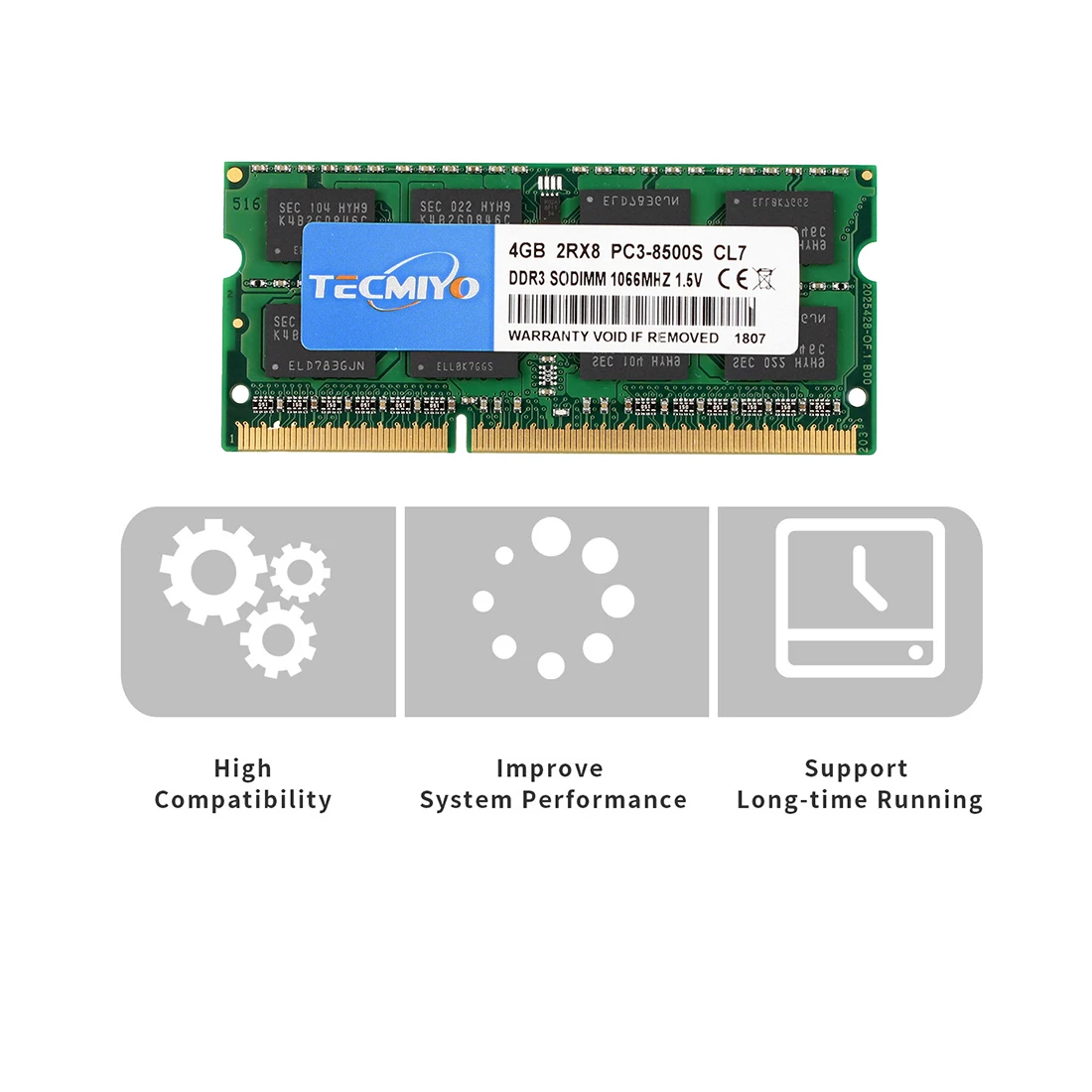 Заводская цена DDR3 4 Гб ОЗУ PC3 8500S 1066 МГц SODIMM оперативная память для