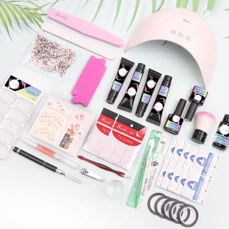 Network Explosion Nail French Long Pointless Armor Transparent Patch 550 Pieces Factory Direct Sales