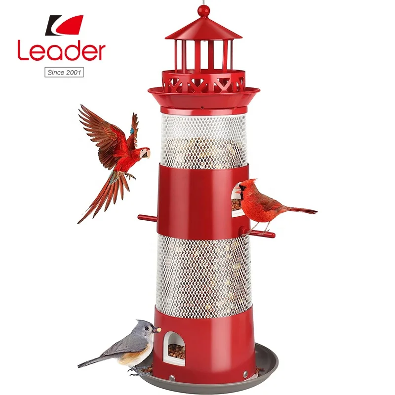 Outside Squirrel Proof Wild Bird Feeders Metal Bird Seed Feeder Bird feeder