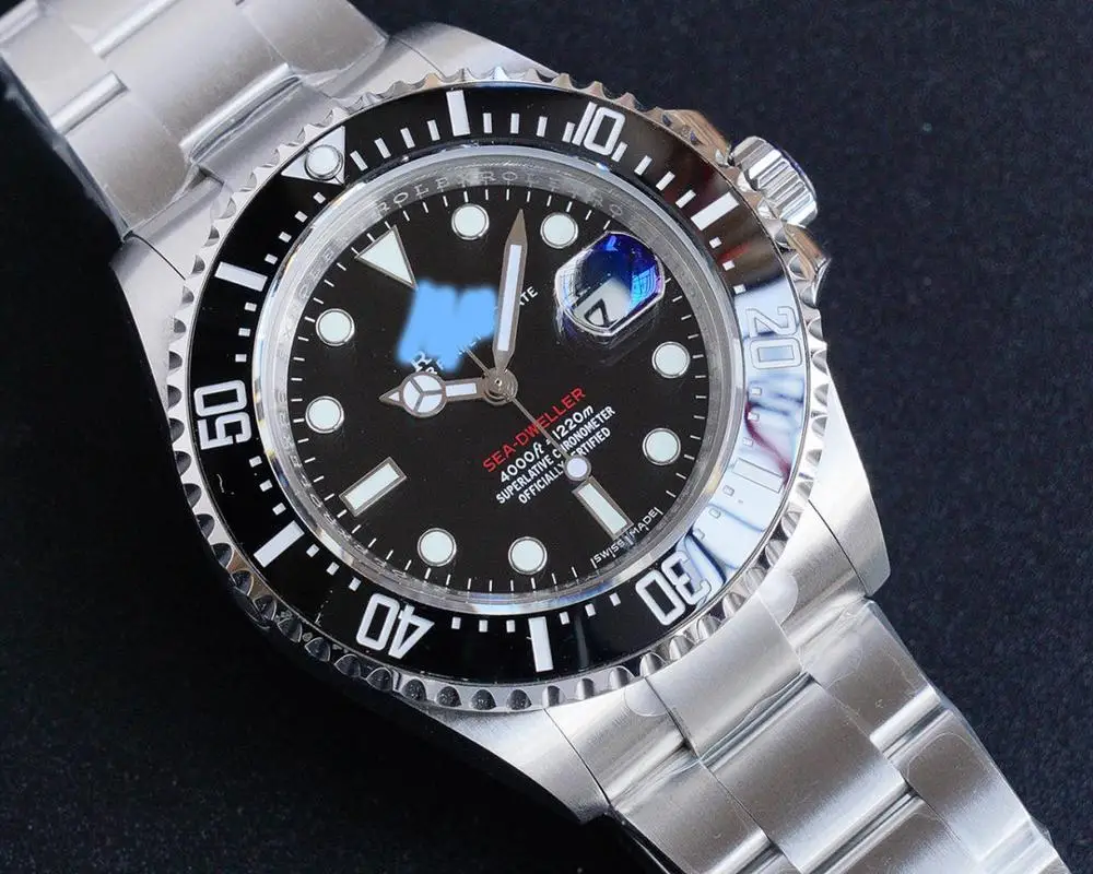 
TOP QUALITY 904L 3135 movement noob watch Rolexables Sea Dweller Rollex watch 