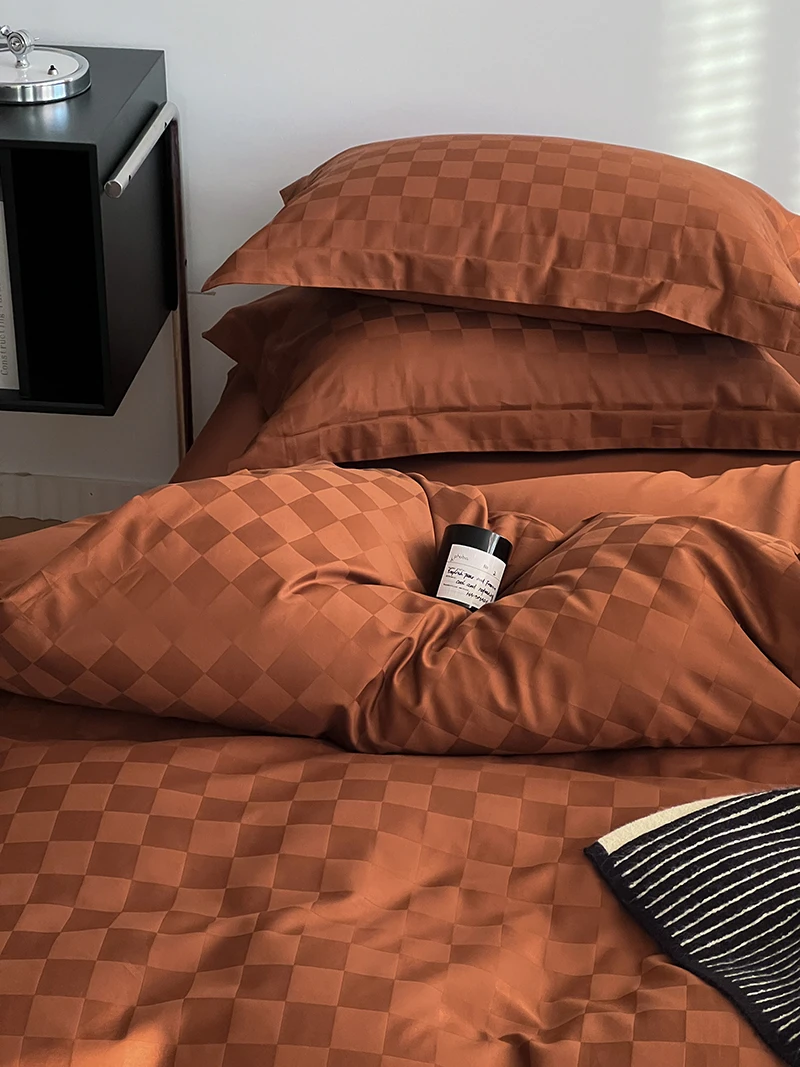 SANHOO 5 Star Hotel Luxury Bedding Set 400 Thread Count Hotel Sheets Percale Sateen Bedsheets