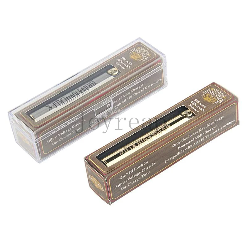 
510 thread ego battery vap pod smoke brass knuckless battery 900mah a grade batteries factory 