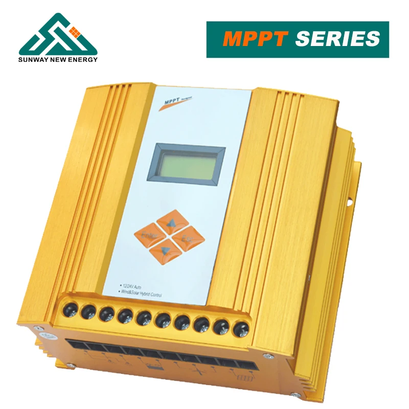 Reverse polarity protection 600W 24v mppt wind solar hybrid charge controller lcd solar charge controller